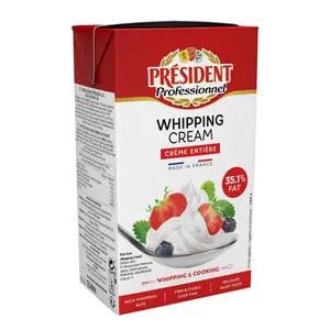 Kem Tươi, Crème Entière, Whipping Cream, Whipping & Cooking, 35.1% Fat (1L) - PRESIDENT